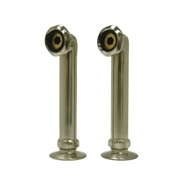 6" Riser for Leg, Tub Filler, Brushed Nickel